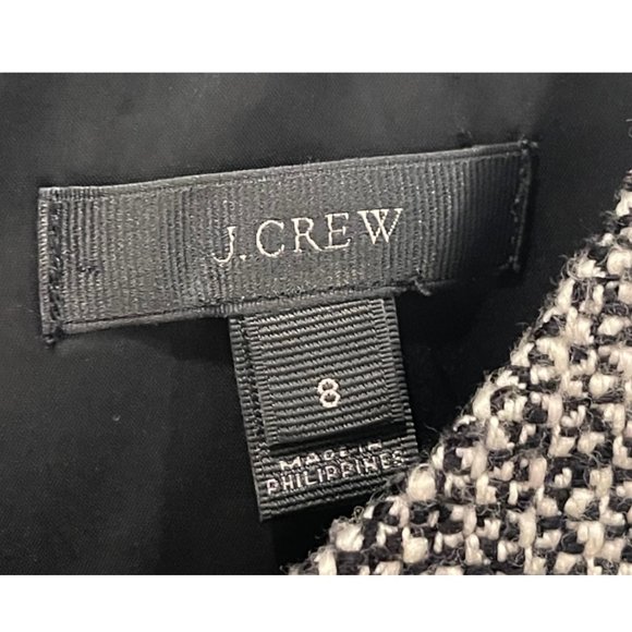 J.CREW Black And White Tweed Dress - Picture 2 of 5